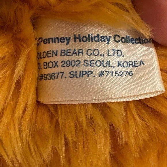 JC Penney HOLIDAY COLLECTION Vintage Plush Bear 2001 Leopard Print 28” - Picture 7 of 7